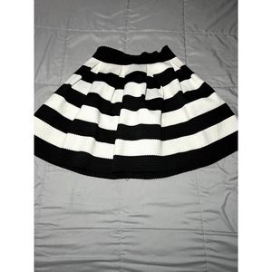 Express striped mini stretchy flare skirt size XS